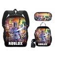 thumbnail image 1 of Roblox-mochila escolar para niños y niñas, conjunto de tres piezas, bolsa para niños, bolsa para niños, cremallera iluminadora, hombros, 1 of 4