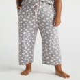 thumbnail image 1 of JUNWELL Women‘s Knit Cropped Sleep Pants  Sizes S to 3X, 1 of 6