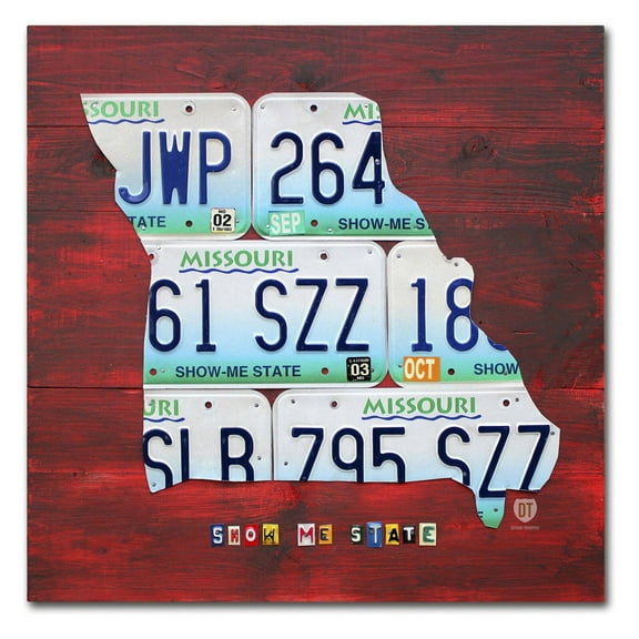 Trademark Fine Art 'Missouri' Canvas Art by Design Turnpike