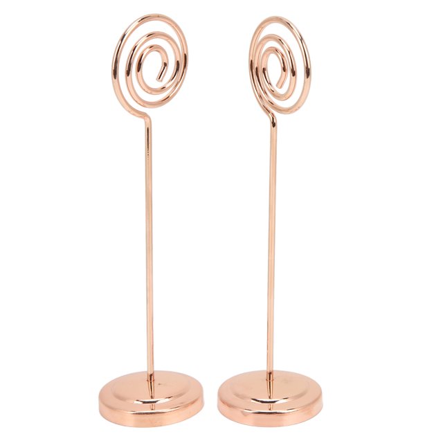 Photo Holder,2Pcs Table Number Holder Table Card Decor Business Card Holder Sleek Aesthetic