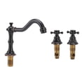 thumbnail image 3 of Beautiful Copper Bathroom Basin Faucet with Double Handle, Leakproof  for Easy Installation, 3 of 8