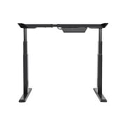 Monoprice Height Adjustable Sit-Stand Riser Table Desk Frame - Black With Electric Dual Motor, Compatible With Desktops From 43in-87in Wide