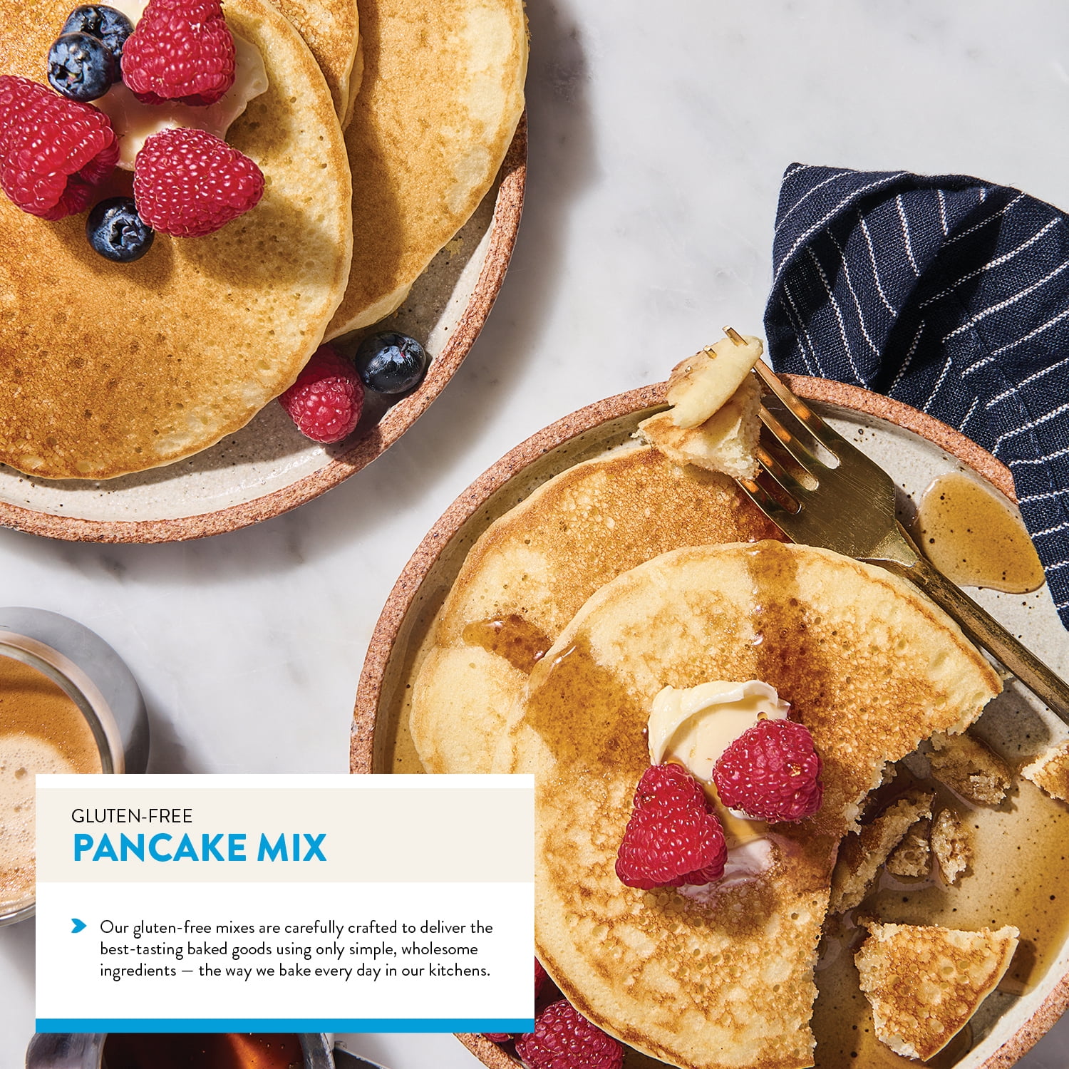 King Arthur Baking Company, Gluten-Free, Non-GMO Project Verified, Certified Kosher Pancake Mix, 15 oz Box