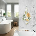 thumbnail image 2 of Yayeee 100% Cotton Hand Towels for Bathroom 16" x 28" Soft Absorbent Kitchen Towel, Orange Bees, 2 of 7
