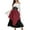 Red, variant on cocolona Womens Medieval Renaissance Long Dress One Shoulder Long Sleeve Patchwork Corset Dress Halloween Vintage Gothic Dress with Tops Corset Skirts