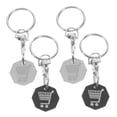 thumbnail image 6 of 4 Pcs Token Keychain Remover Charm Shopping Cart Hand Push Ultra-small, 6 of 8
