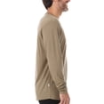 thumbnail image 3 of 100% Merino Wool Lightweight Mens Base Layer - Long Sleeve Crew Shirt Tan 499 Medium, 3 of 5