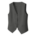 thumbnail image 3 of TIANZEN ’s Autumn Slim Fit Outerwear Vest Casual Layering Top Solid Knit Sleeveless Jacket Lightweight Daily Vest for Women Zip up, 3 of 3