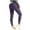 Purple, variant on WIZUTIZ Compression Leggings for Women Retro Stylish Slimming Yoga Sweatpants Elastic Stretch High Rise 7/8 Length Sweatpants Solid Pants for Teen Girls Athletic Vacation Black