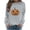 Gray, variant on Oversized Sweatshirts for Women Halloween Fall Graphic Sweaters Long Sleeve Crewneck Pullover Crystal Beaded Decor Tops Drop Shoulder Slouchy Boutique Clothing