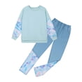 thumbnail image 6 of Hotiary 2Pcs Teens Little Girls Tracksuit Pant Outfit Sets Long Sleeve Sweatshirt & Leggings Color-Block Hoodie Top Sweapants Winter Fall Clothes, 6-14 Years, 6 of 8