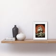 thumbnail image 2 of Sailing Ship in Rough Sea Waves Retro Rockabilly Americana 50s Artwork Framed Wall Art Print 9X7 Inch, 2 of 5