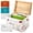 Colorful, variant on Wooden Recipe Box with 107 Cards and Dividers Vintage Recipe Card Holder Box Set with Slot for Cooking Lovers Kitchen