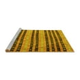 thumbnail image 2 of Ahgly Company Machine Washable Indoor Rectangle Oriental Yellow Traditional Area Rugs, 6' x 9', 2 of 4