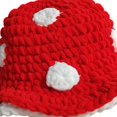 thumbnail image 5 of Jiibva 20in Cute Knitted Mushroom Hat Foldable Crochet Fisherman Hat Handmade Knitting Mushroom Hat Crochet Bucket Hat, 5 of 7