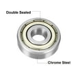thumbnail image 2 of Deep Groove Ball Bearing 6200Z Double Shield, 10mmx30mmx9mm Carbon Steel 2Pcs, 2 of 4