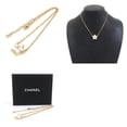 thumbnail image 5 of Pre-Owned CHANEL Necklace, Metal, Gold and White, Women's, r10954i (Good), 5 of 5