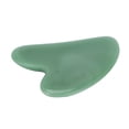 thumbnail image 3 of Herramienta facial Gua Sha, tabla de masaje Gua Sha de piedra de jade natural para aliviar tensiones faciales, corazón de melocotón, verde oscuro., 3 of 14