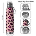 thumbnail image 3 of Leopard Print 29oz Stainless Steel Insulated Thermos with Tea Filter, 360° Printed Travel Bottle, Leakproof BPA-Free Flask with Anti-Slip Base, 304 Inner & 201 Outer, Vacuum Cup, 3 of 6
