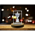 thumbnail image 1 of Exquisite Crystal Wimbledon Trophy Replica with Intricate 3D Laser Engraving, 1 of 4