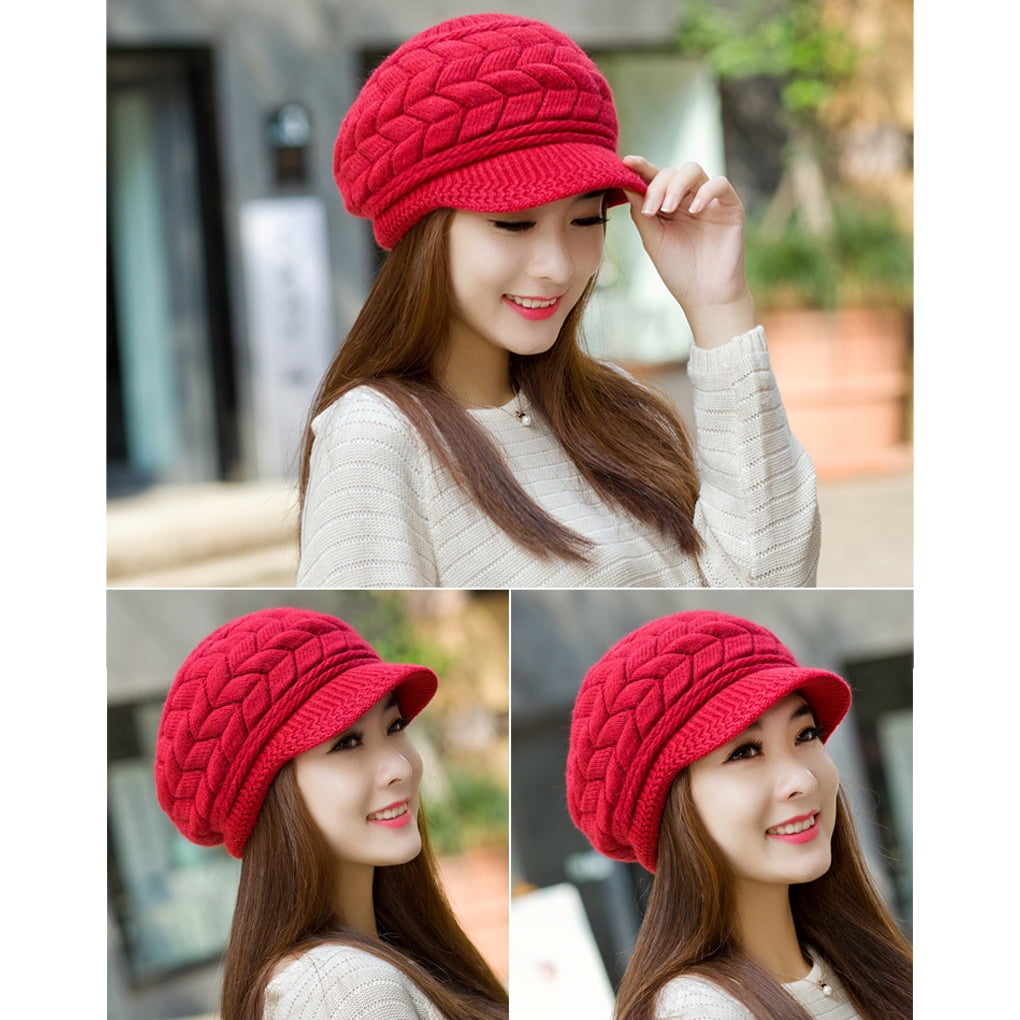 Chapeau Tuque Rouge Femme La Tuque Unie Côtelée Simons Tuques