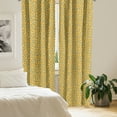 thumbnail image 2 of Stars Curtains 2 Panels Set, Abstract and Modernistic Design Irregular Order Cartoon Shapes, Window Drapes for Living Room Bedroom, 56"W X 84"L, Earth Yellow Aqua, by Ambesonne, 2 of 5