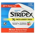 thumbnail image 2 of Stridex, XL Face & Body Pads, Alcohol Free, 90 Dual Textured Pads Pack of 2, 2 of 3