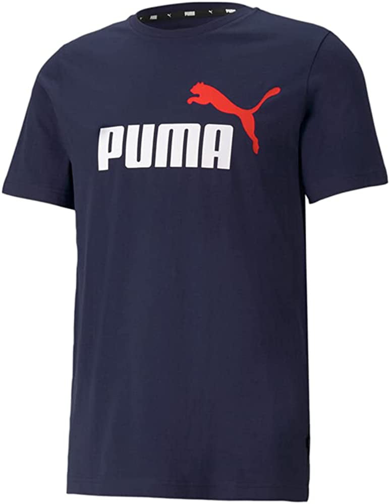 PUMA Mens Essentials Logo T-Shirt BLUE-XL -