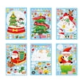 thumbnail image 2 of 6 uds ventana de Navidad se aferra pegatinas de ventana de Papá Noel suministros DIY calcomanía de Navidad Estilo B Yuyangstore Se aferra a la ventana, 2 of 8