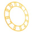 thumbnail image 1 of unbranded Adhesivo De Pared Redondo Dorado Con Superficie Acrílica Para, 1 of 8