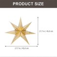 thumbnail image 3 of 3Pcs Star Lanterns Lampshades 7-Pointed Hollow Out Star Paper Lantern Lamp Shades, 3 of 3