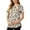 Beige, variant on Women's Trendy Casual Print Maternity Tops Short Sleeve Double Layer Stretch Nursing Shirts Breastfeeding Tunic Blouses for Moms,Orange,M