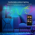 thumbnail image 2 of FZFLZDH 16Ft 50Led Multi-Modes RGB Intelligent Phantom Leather Thread Light String, Remote APP Bluetooth Control & Color Changing Twinkle Firefly Lights for Christmas Decor Bedroom Wedding Party, 2 of 7