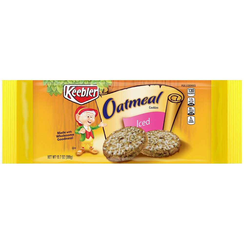 Keebler Iced Oatmeal Cookies, 13.7 Oz.