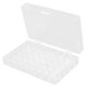 thumbnail image 3 of Caja organizadora transparente: contenedor de almacenamiento multiusos de acrílico transparente con 40 rejillas para esponjas de dedo, suministros para manualidades, joyas, cuentas y piezas pequeñas., 3 of 6