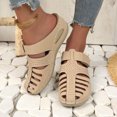 thumbnail image 5 of TKYCMSUAKI Closed Toe Sandals for Women Platform Dressy Wedge, Orthopedic Sandals Vintage Anti-Slip Arch Support Sandals Gladiator Outdoor Hollow Out Sandals, 5 of 9