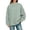 Green3, variant on CAIVO Women's Mock Neck Sweatshirt Oversized Long Sleeve Loose Fit Casual Solid Color Pullover Tops Relaxed Fit Fall Streetwear