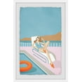 thumbnail image 2 of Girl in a Blue Swimsuit Framed Painting Print, 2 of 6