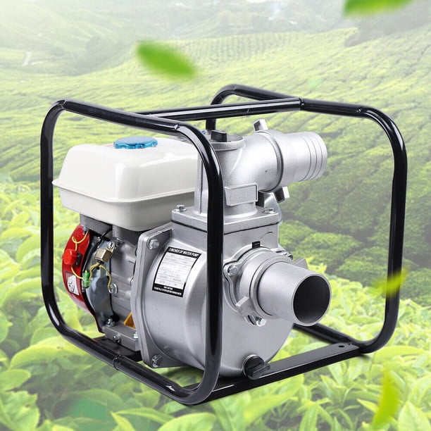 Flkoendmall 2Stroke 1" Gasoline Water Pump 1.7HP GasPowered Semi
