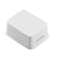 thumbnail image 4 of Set of 6 Plastic Storage Baskets, Small Pantry Organizer Bins, Household Organizers with Cutout Handles for Kitchen Organization, Countertops, Cabinets, Bedrooms, and Bathrooms, 4 of 5