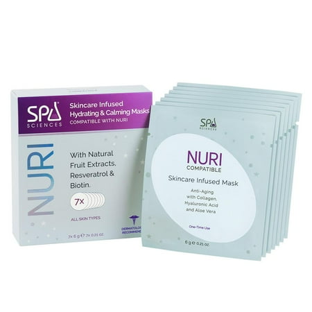 Spa Sciences NURI Hydrating & Calming Masks, 7ct set