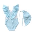 thumbnail image 5 of Baby Girl Swimsuit Cute One Piece Bathing Suit with Sun Protection Ruffles Swimwear (9M-6T), 5 of 5