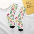 thumbnail image 4 of Uemuo Turtle Flower Printed Kids Boys Socks Seamless Crew Socks Crazy Funny Athletic Sport Socks for Children, 4 of 6