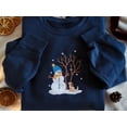 thumbnail image 2 of EMBROIDERED Let It Snow Sweatshirt, Christmas Snowman Sweatshirt, Christmas Sweater, Snowman Shirt, Merry Christmas Shirt, Cozy Holiday Tee, 2 of 5