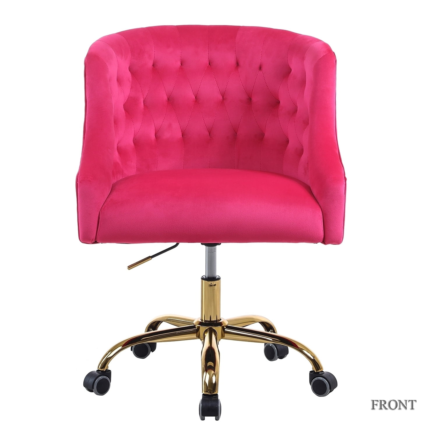 14 Karat Home Swivel Office Chair with Gold Base, Extra Large Size