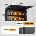 thumbnail image 3 of Metal Wall Storage Cabinet with Adjustable Shelf Wall Mount Garage Cabinet Flip Up Cabinet Steel Metal Cabinet Trailer Cabinets Work Shop Wall Cabinet Lockable Tool Cabinet Assembly Required, 3 of 13