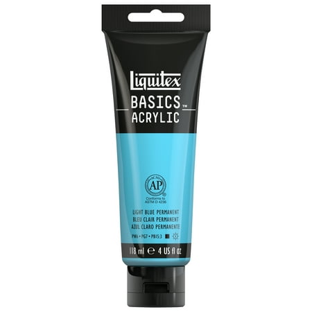 UPC: 0094376974614 | Liquitex BASICS Acrylic Color  4 oz. Tube  Light Blue Permanent
