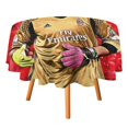thumbnail image 1 of Gianluigi Donnarumma Mantel Redondo con Estampado Icónico de Temática, Se Adapta a la Mayoría de Mesas, Fácil de Cuidar, Regalo Perfecto para Aficionados, Amigos y Familia.152cm, 1 of 6