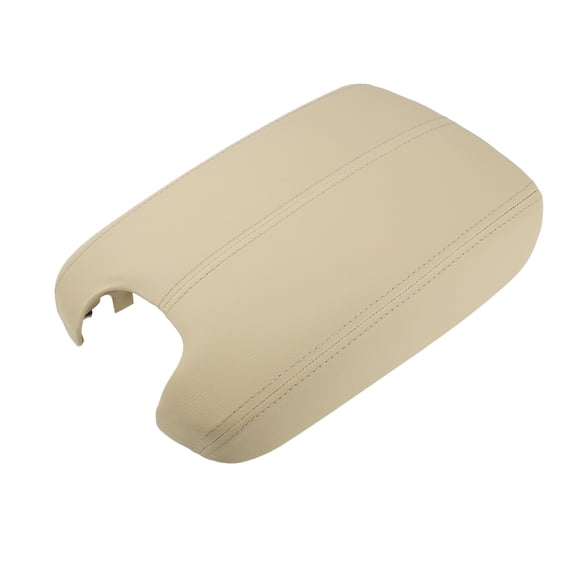 Unique Bargains Center Console Armrest Cover for Honda Accord 2008 2009 2010 2011 2012 Auto Leather Suture Console Lid Cover Replacement Beige