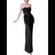 thumbnail image 2 of Falda de Sin Tirantes para Mujer, Corte Entallado, con Estampado Floral Tridimensional, Ideal para Vacaciones en la Playa Negro M, 2 of 7